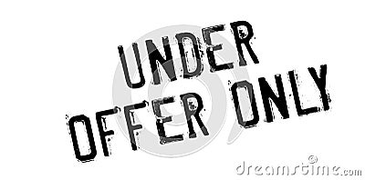 Under Offer Only rubber stamp Stock Photo