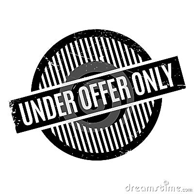 Under Offer Only rubber stamp Stock Photo