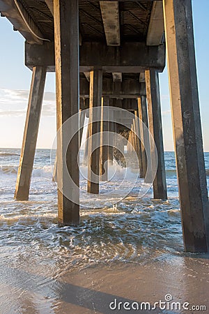 Under the Pier Stock Photo