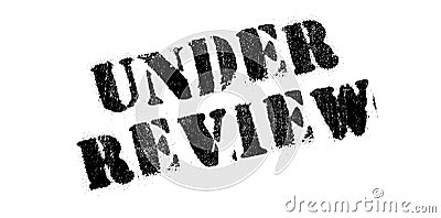 Under Review rubber stamp Stock Photo