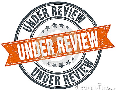 under review stamp Vector Illustration