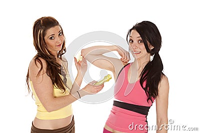 Underarm deodorant Stock Photo