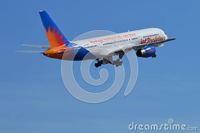 Aircraft Undercarriage On Passenger Plane - Jet2 Holidays Flight Aircraft Editorial Stock Photo