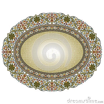 Arabic arabesque decorative ornamental illustration design Vector Illustration