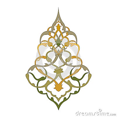 Arabic arabesque decorative ornamental illustration design Vector Illustration