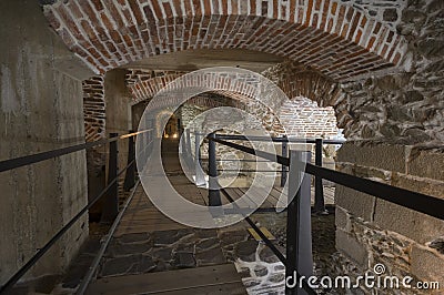 Underground archaeological Museum Lower Gate KoÅ¡ice Editorial Stock Photo