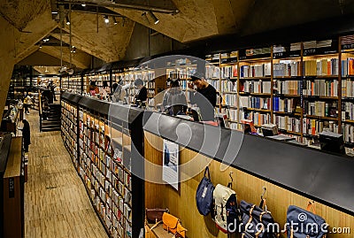 Underground bookstore,Chengdu,China Editorial Stock Photo