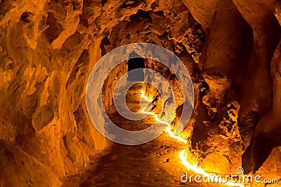 Underground cave Stock Photo