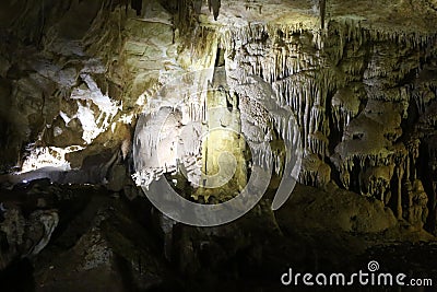 Underground cave Prometheus Cave Kutaisi Georgia Stock Photo