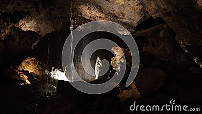 Underground cave world of Demanovska jaskyna slobody, Slovakia Stock Photo