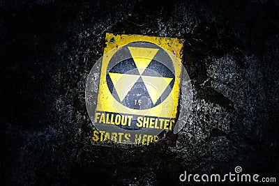 Underground Fallout Shelter Stock Photo