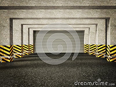 Underground parking Stock Photo