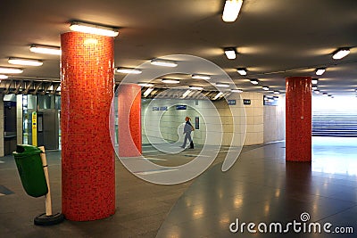 Underground passage Budapest Editorial Stock Photo