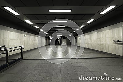 Underground passage Stock Photo