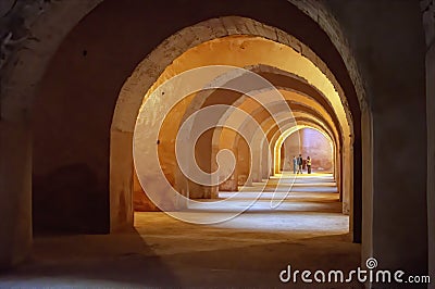 Underground prison, Meknes, Morocco Stock Photo