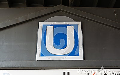 Underground sign Editorial Stock Photo