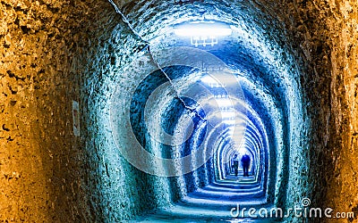 underground theme park in salt mine Salina Turda Editorial Stock Photo