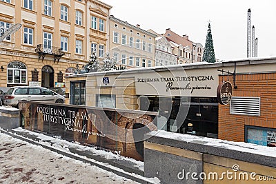 Underground tourist route in the town of Rzeszow, Poland Editorial Stock Photo