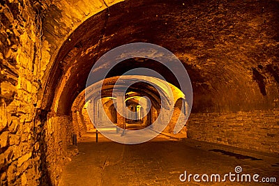 Underground Tunnel for Traffic, Guanajuato, Mexico Stock Photo