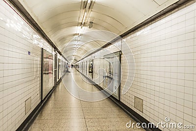 Underground Tunnel Editorial Stock Photo