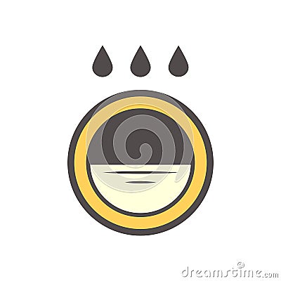 Underground water pipe icon Vector Illustration