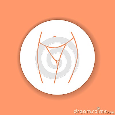 Underpants thongs lingerie color glyph icon. Pictogram for web page, Vector Illustration