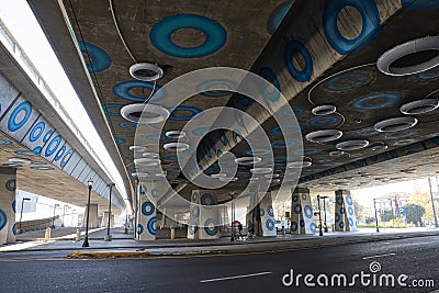 Underside view of a Bridge near the SAP building Editorial Stock Photo