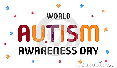 A Journey Through Autism, World Autism Day Vector Illustration