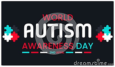 A Journey Through Autism, World Autism Day Vector Illustration