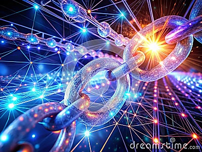 Understanding Blockchain Technology A Secure Decentralized and Interconnected Network for Digital Transactions and Data Stock Photo
