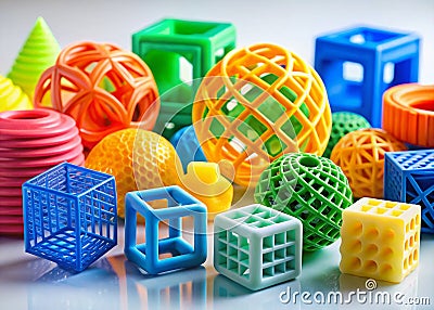 Understanding Common 3D Printing Defects Warping Layer Adhesion Issues Stringing and Overextrusion Explained with Stock Photo