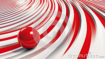 Understanding the Doppler Effect Through Visual Waves and Red Shift Concepts Stock Photo