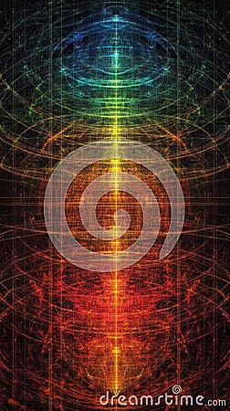 Understanding the Electromagnetic Spectrum and Its Colorful Range of Waves Stock Photo