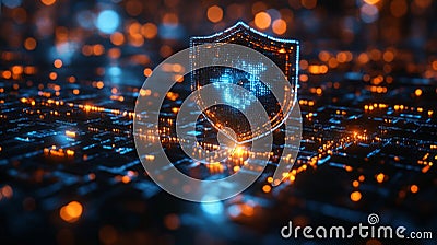 Understanding quantum encryption through qubits, superposition, and entanglement for enhanced security measures Stock Photo