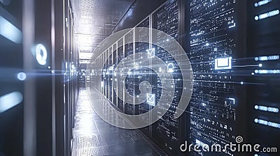 Understanding security risks and vulnerabilities in data centers a modern perspective on tech and digital content Cartoon Illustration