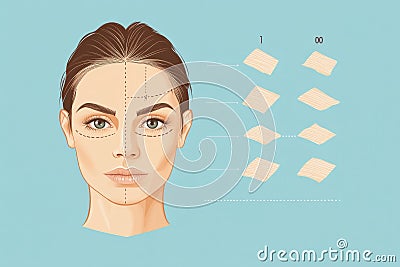 Understanding skin aging and how Botox helps to reverse wrinkles effectively. Generative AI Stock Photo