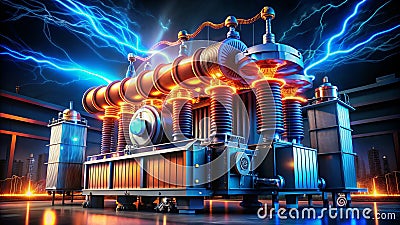 Understanding Transformer Output Voltage A Comprehensive Guide to HighVoltage Electrical Power Transmission and Energy Stock Photo