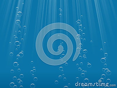 Underwater bubbles Vector Illustration