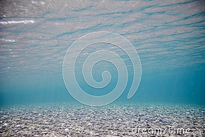 Underwater of Clear Water River Stock Photo