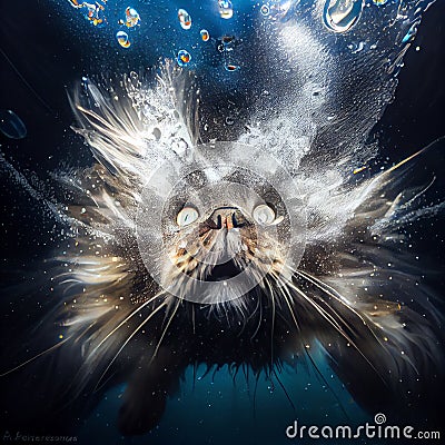 underwater dramatic photo upshot Stock Photo