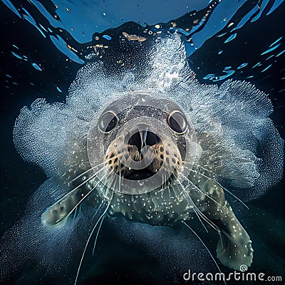 underwater dramatic photo upshot Stock Photo