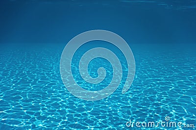 Underwater Empty Swimming Pool Stock Photo