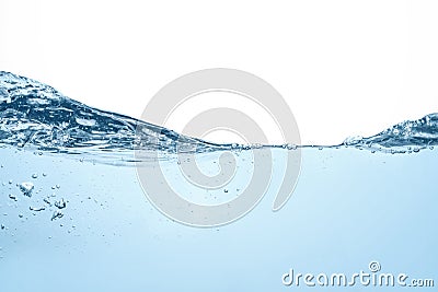 Underwater ocean scene strom blue water wave photography. Stock Photo