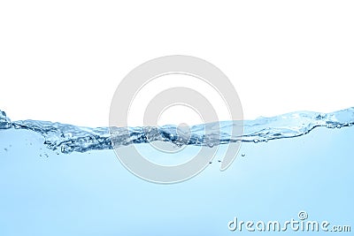 Underwater ocean scene strom blue water wave photography. Stock Photo
