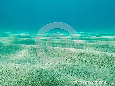 Underwater sand dunes view Stock Photo
