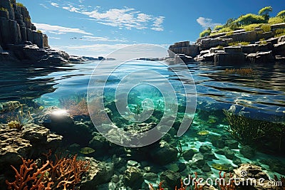 Underwater view of coral reef Stock Photo