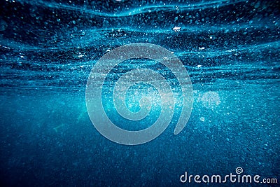 Underwater wave surface background Stock Photo