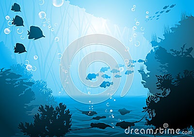 Underwater world Stock Photo