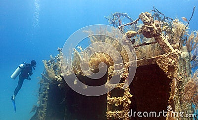 Underwater wreck Stock Photo