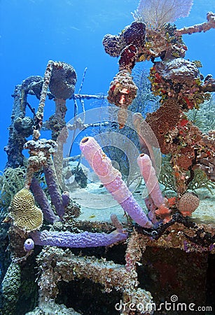 Underwater wreck Stock Photo